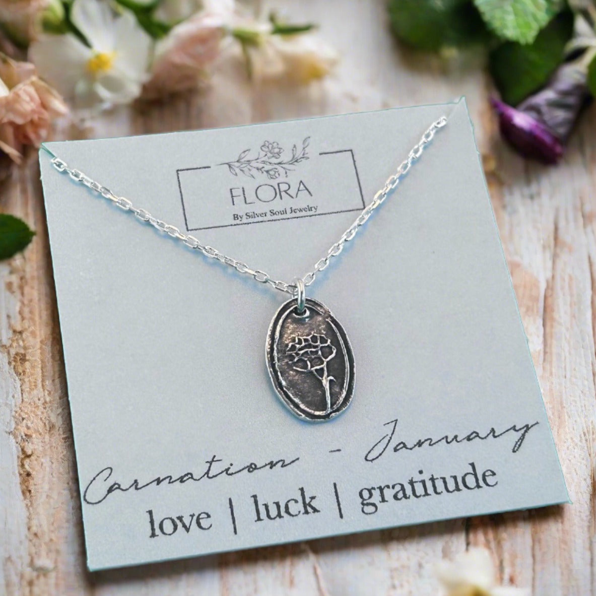 Carnation Necklace (January)