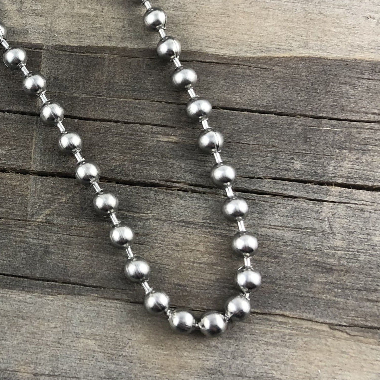30" Stainless Steel Ball Chain (perfect for a man)