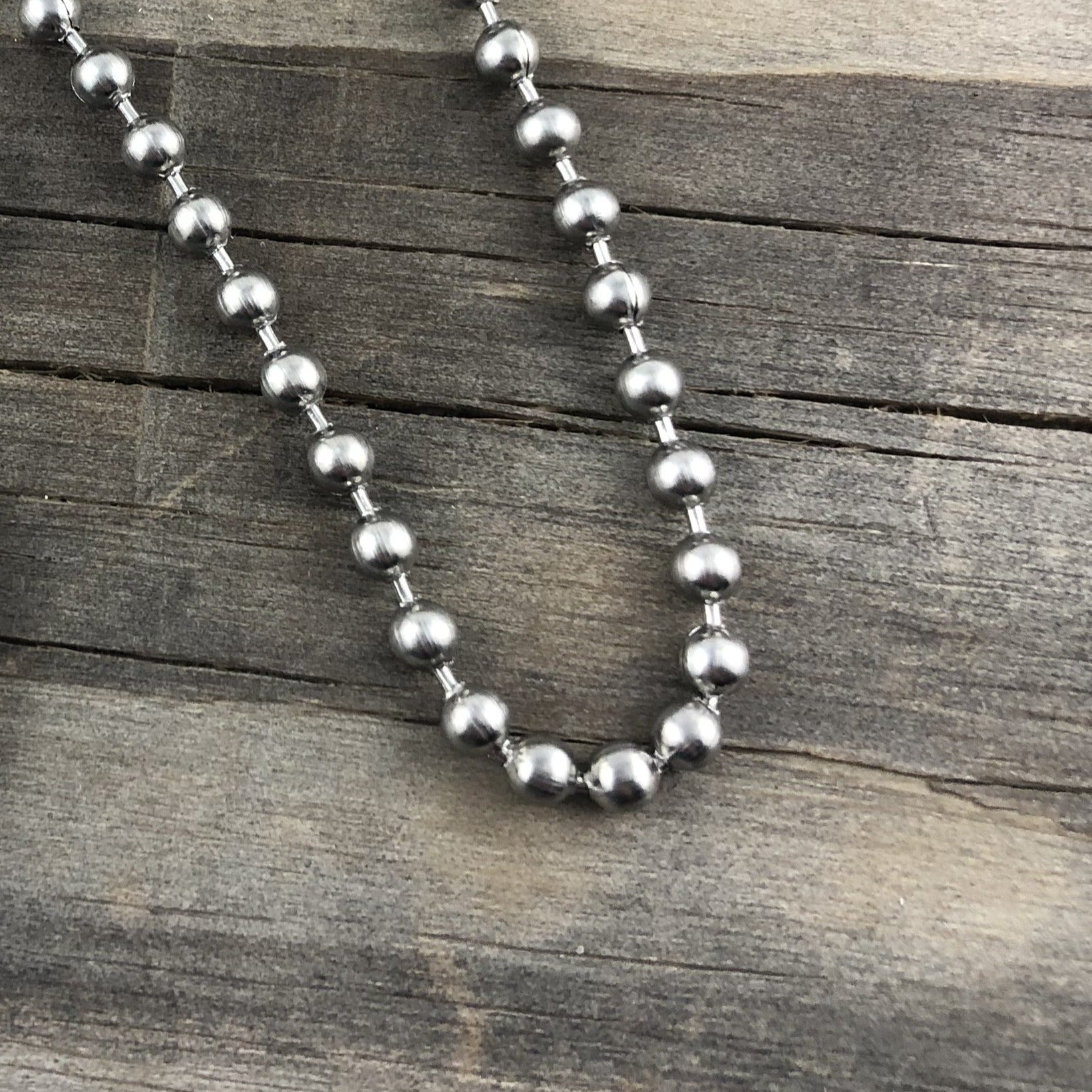 24" Stainless Steel Ball Chain (perfect for a man)
