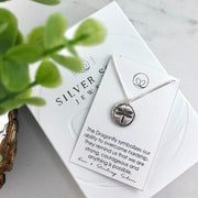 Fine silver dragonfly pendant, handcrafted from 99.9% pure silver, symbolizing strength, courage, and a spiritual connection to loved ones in the afterlife.